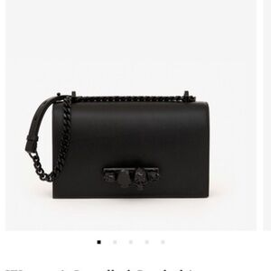 Alexander McQueen Black Crossbody Bag with Chain Strap